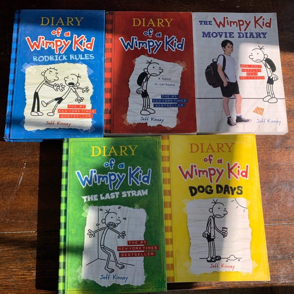 Diary of a Wimpy Kid Books - 5 Books